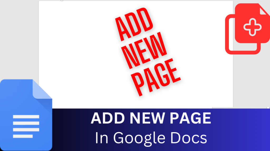 How to Add New page Google doc