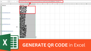 How to create QR code in Excel