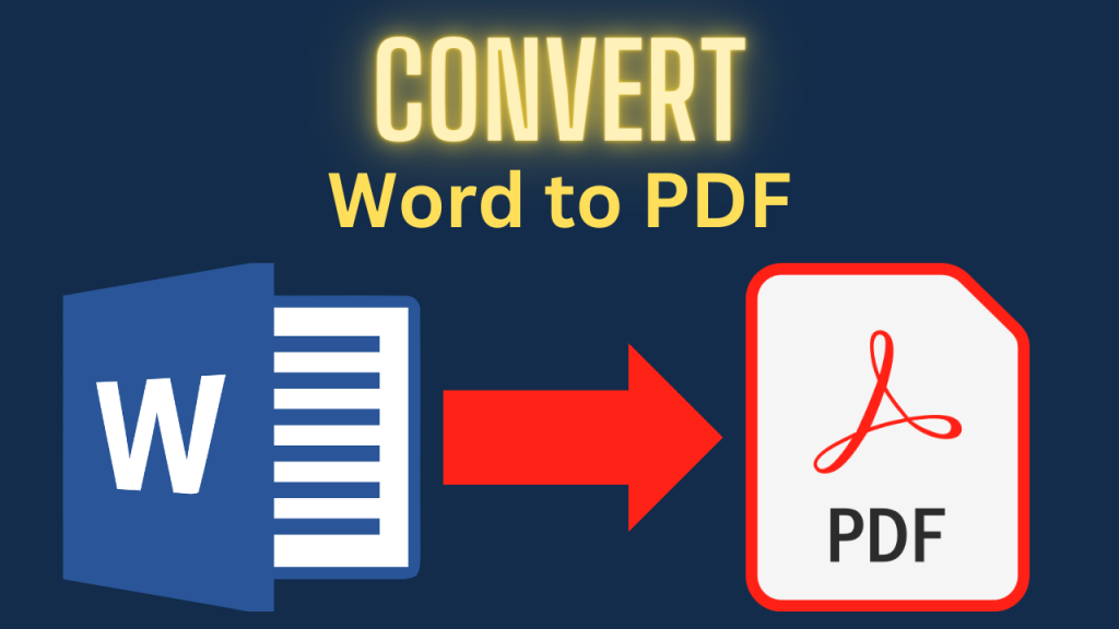 How to convert a Word Doc into PDF