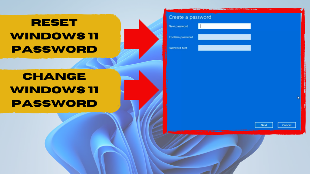 How to reset password in windows 11