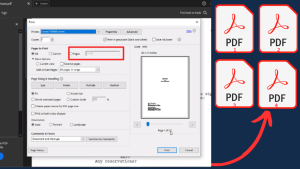 How to print specific pages in PDF